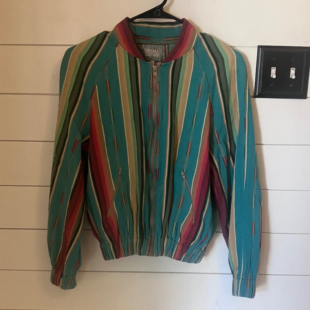 Women's Vintage Silverado Bomber Jacket. Size Small. Western Wear